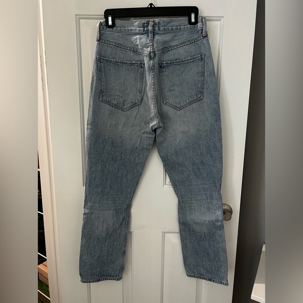 Agolde Riley High Rise Straight Crop Jeans - Picture 3 of 5